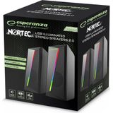 Esperanza - 2.0 USB-Luidspreker - Regenboogkleuren - RGB-LED