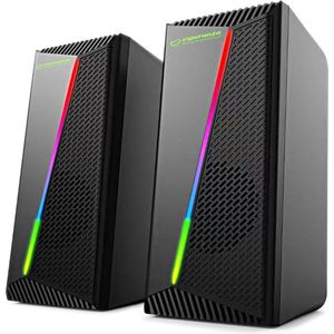 Esperanza - 2.0 USB-Luidspreker - Regenboogkleuren - RGB-LED