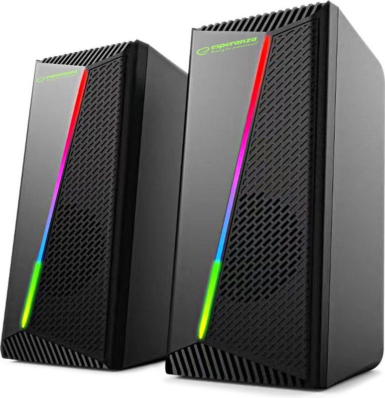 Esperanza - 2.0 USB-Luidspreker - Regenboogkleuren - RGB-LED