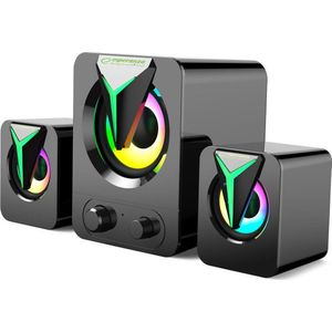 Esperanza - EGS107 - Speakers - Zwart - Hoogwaardige Stereo met RGB-LED
