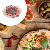 Smile - Pizza Stone 33 cm - Pizzasteen - Chamotte Keramiek - Inclusief Pizza Snijmes