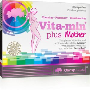 Vita-Min Plus Moeder 30 capsules, met lingonberry extract, tijdens zwangerschap en borstvoeding