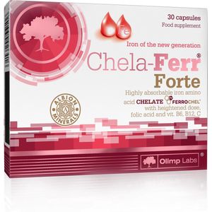 Chela-Ferr Forte 30 caps, hypoallergeen ijzer en vitamines