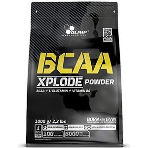 OLIMP - BCAA Xplode Powder. Voedingssupplement in poedervorm, met een samenstelling van vertakte keten aminozuren, L-glutamine en vitamine B6. Smaak: Pineapple (1000 g)