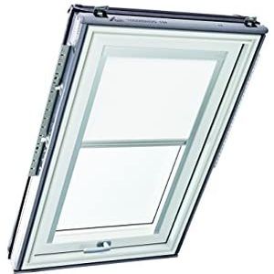 Roto Exclusief ZRE dakraamrolgordijn voor Roto dakramen geleiderail voor Roto dakraam serie Designo R6/R8 i8 en Classic 64/84 maat 065/118 Kleur: wit