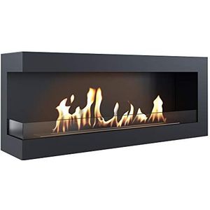 KRATKI hoekhaard DELTA | Biohaard 1200 x 280 mm | Wandhaard met 4 mm beglazing | Ideaal voor open en moderne interieurs | TÜV - Rijnland getest | Open naar links