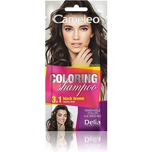 Cameleo - Kleurshampoo - Black Brown - 40 ml - Zonder Ammoniak