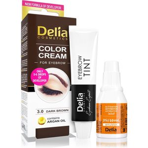 Delia Cosmetics Argan Oil Wenkbrauwverf Tint - 3.0 Dark Brown - 15 ml