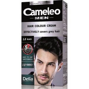 Cameleo - Men Hair Color Cream - Zwart - Kleurcrème - Zonder Ammoniak