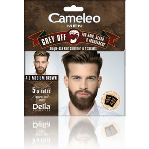 Cameleo men - snor en baardverf - Midden Bruin - 2x15ml