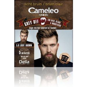 Cameleo men - snor en baardverf - lichtbruin - 2x15ml