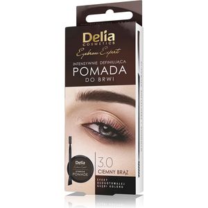 Delia Cosmetics - Eyebrow Expert - Wenkbrauw Pommade - Dark Brown - 4 gr