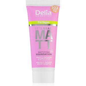 Delia Cosmetics - It's Real Matt - Foundation - Warm Beige - 30 ml