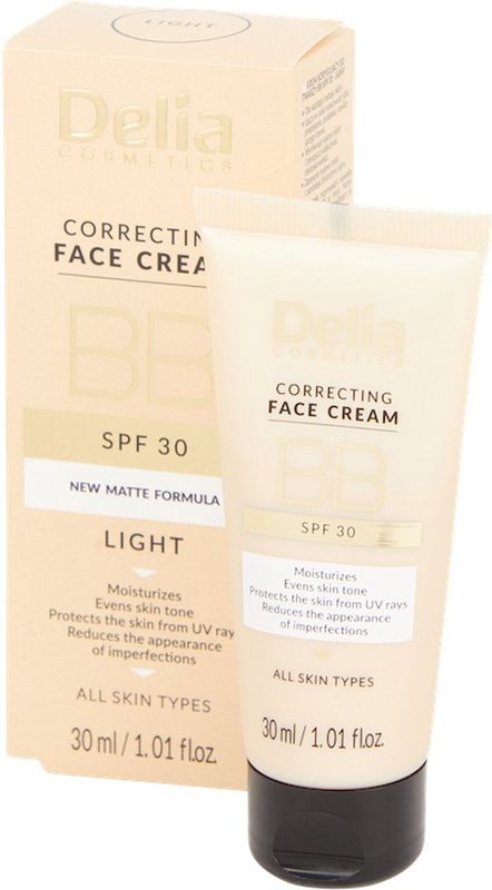 Delia Cosmetics - BB Gezichtscrème - Getint - SPF 30 - 30 ml