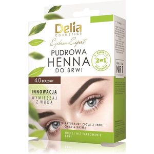 Delia Cosmetics - Eyebrow Expert - Getinte Wenkbrauw Verf - Tint 4.0 Brown - 4 g