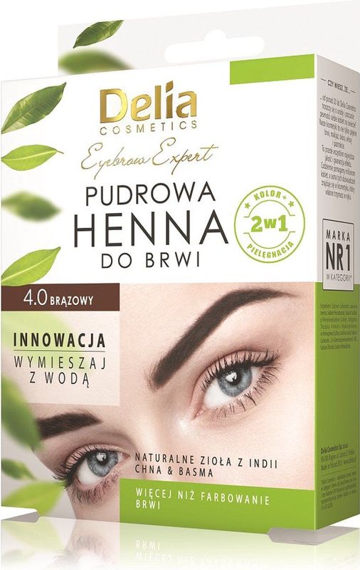 Delia Cosmetics - Eyebrow Expert - Getinte Wenkbrauw Verf - Tint 4.0 Brown - 4 g
