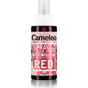 Cameleo - Spray & Go - verfspray voor het haar - rood - voor blond, platina blond en grijs haar - gewoon spuiten en klaar - semi-permanent - direct resultaat - carnaval haarverf spray - 150 ml