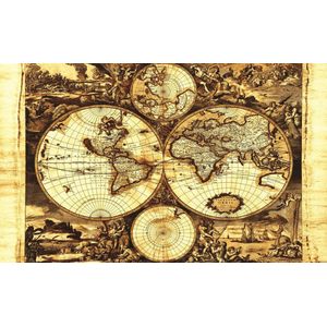 World Map Vintage Photo Wallcovering