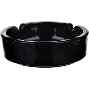 Glasmark Asbak - glas - D11 cm - zwart - voor binnen en buiten