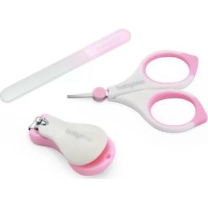 BabyOno - Manicureset - Roze - Roestvrijstaal