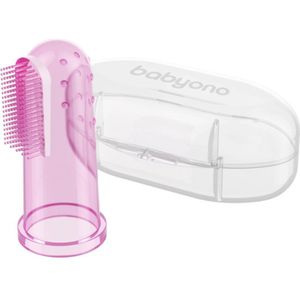 Baby Ono - Vingertop Tandenborstel - Roze - Silicone - Inclusief Doosje