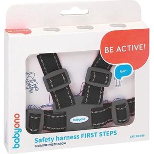 Baby Ono First Steps Zwart Kinderstoel Tuigje met Looplijn 070/02