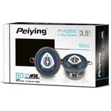 Peiying - Auto HiFi Luidsprekers - 3,5 Inch - 2-Weg Systeem - 60 Watt