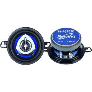 Peiying - Auto HiFi Luidsprekers - 3,5 Inch - 2-Weg Systeem - 60 Watt
