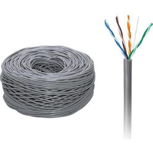 Enzo Gembird UTP CAT5E 4x2 AWG24 305m grijs massief - 1381532