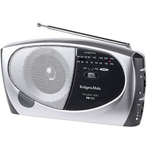 Kruger & Matz - PR-111 - Radio - Zilver - Zwart