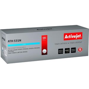 Activejet tonercartridge ATH-531N (vervangt HP 304A CC531A, Canon CRG-718C, Supreme, 3200 pagina's, blauw)
