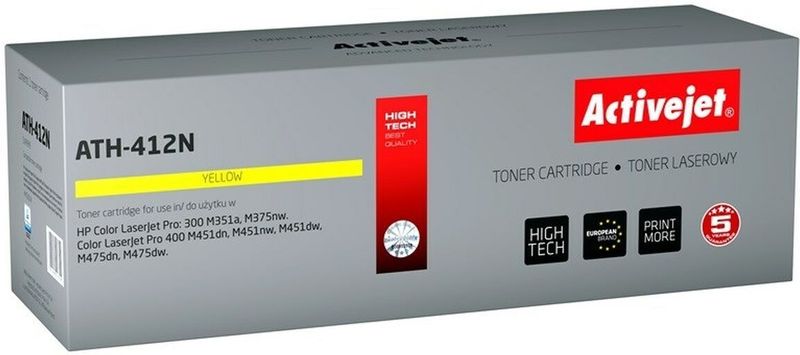 Action Shipping Ltd Toner ActiveJet ath-412 N | Geel | 2600 Str. | HP CE412 A (305 A)