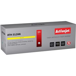 Activejet ATH-312AN (vervangt Canon, HP 126A CRG-729Y, CE312A, Premium, 1000 pagina's, geel)