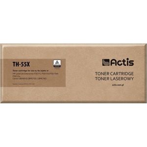 Actis - Toner - Zwart - Geschikt voor HP 55X CE255X