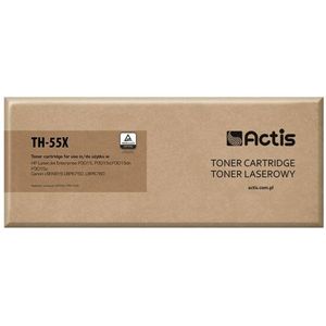 ACTIS Tonercartridge TH-55X (vervangt HP 55X CE255X, Canon CRG-724H, standaard, 12500 pagina's, zwart)