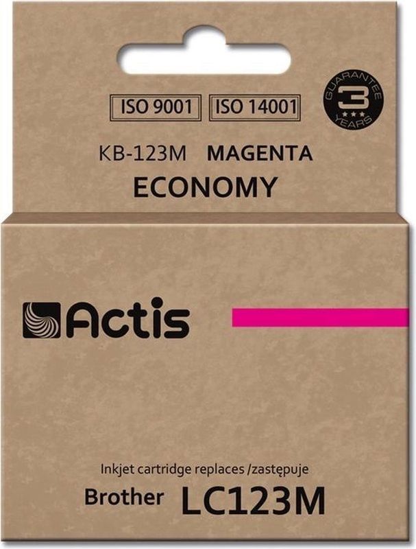 Actis - KB-123M Inktcartridge - Rood - 10 ml