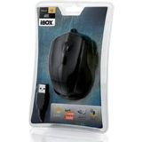 iBox i005 USB-lasermuis, 1600 dpi, beide handen, laser, USB, 1600 dpi, zwart