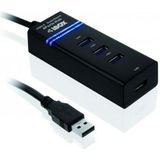 iBox - IUH3FB - Dockingstation - Zwart - USB-C - 4 Haven