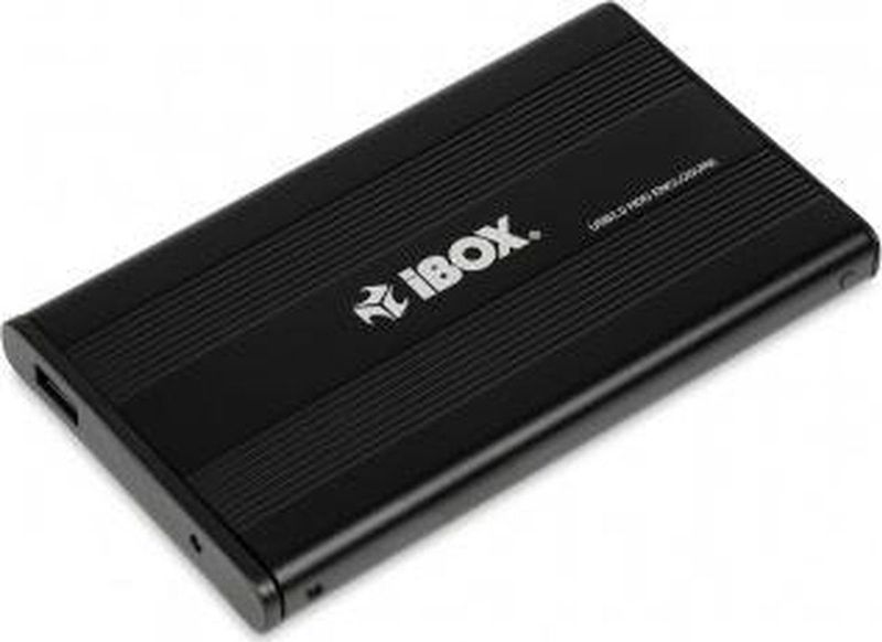 iBox - HD-01 - HDD-behuizing - Zwart - Metaal - 2,5 inch - USB Type-A
