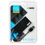 iBox HUB en-BOX USB 3.0 zwart 4-PORTS SLIM