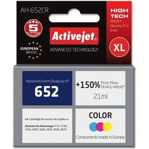 Activejet - AH-652CR - Inktcartridge - MultiColor - 21 ml - Compatibel met HP