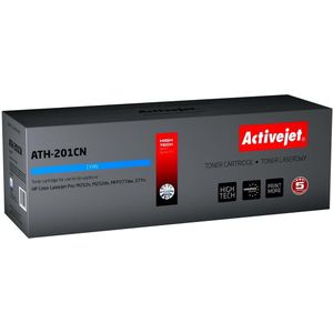 Activejet - ATH-201CN - Toner - Cyaan - Lasertoner voor HP-printers - 1400 pagina's