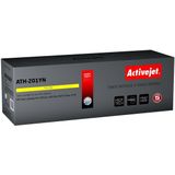 Activejet ATH-201YN toner voor HP printer, Vervanging HP 201A CF402A; Supreme; 1400 pagina's; geel