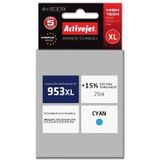 Activejet AH-953CRX ink voor HP printer, HP 953XL F6U16AE replacement, Premium, 25 ml, cyan