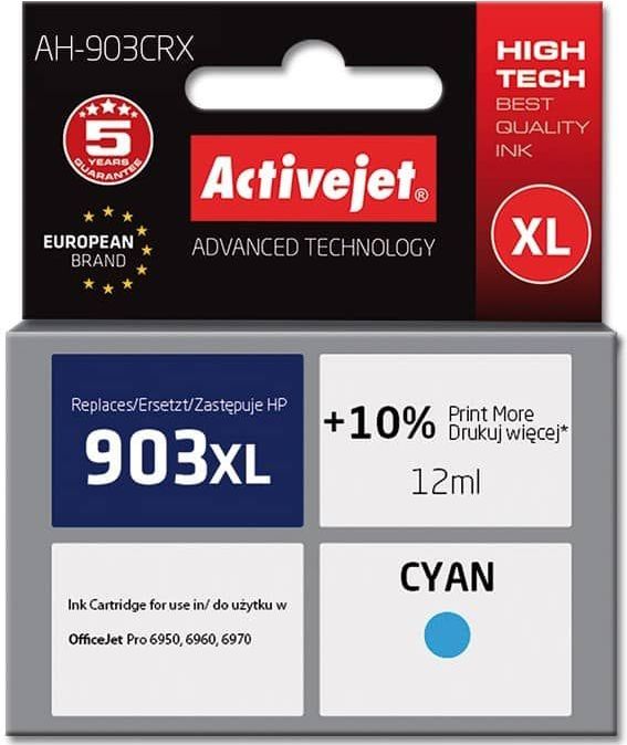 Activejet AH-903CRX inkt (vervanging HP 903XL T6M03AE; Premium; 12 ml; blauw)