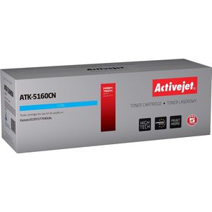 Activejet Toner Cartridge ATK-5160CN (Kyocera vervanging TK-5160C, Supreme, 12000 pagina's, blauw)