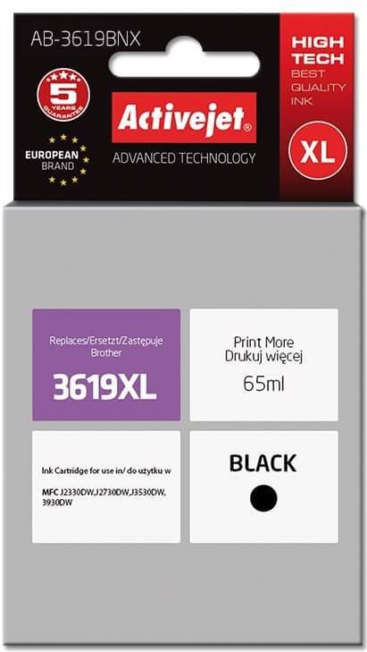Activejet - AB-3619BNX - Inktcartridge - Zwart - Hoog Rendement