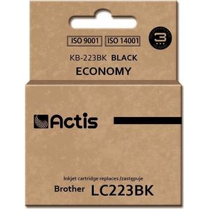 Factis - KB-223BK - Inktpatroon - Zwart - 16 Milliliter - Compatibel met Brother