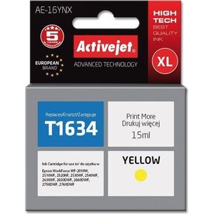 Activejet, Inkt, AE-16YNX printcartridge (e) Compatibel Hoog (XL) rendement (Y)