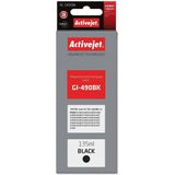 Activejet AC-G490Bk (vervanging voor Canon GI-490BK; Supreme; 135 ml; zwart)